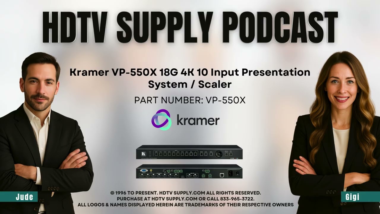 Kramer VP-550X 18G 4K 10 Input Presentation System / Scaler