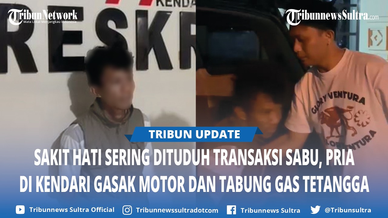 Spesialis Pencuri Gasak Motor dan Tabung Gas Tetangga di Kendari Gegara Sakit Hati, Ditangkap Polisi