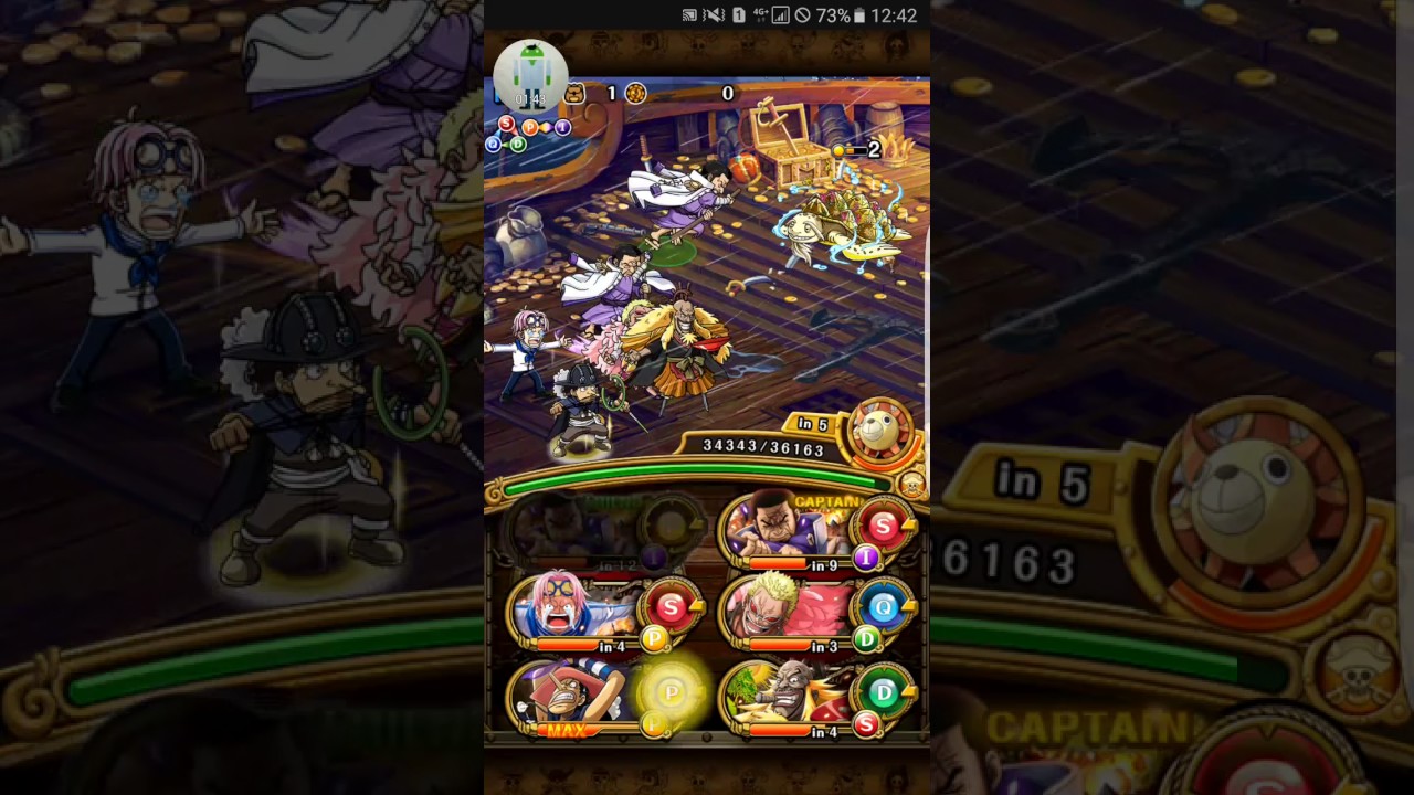 OPTC - Young Whitebeard - Fujitora team with F2P subs (and super stalling guide)
