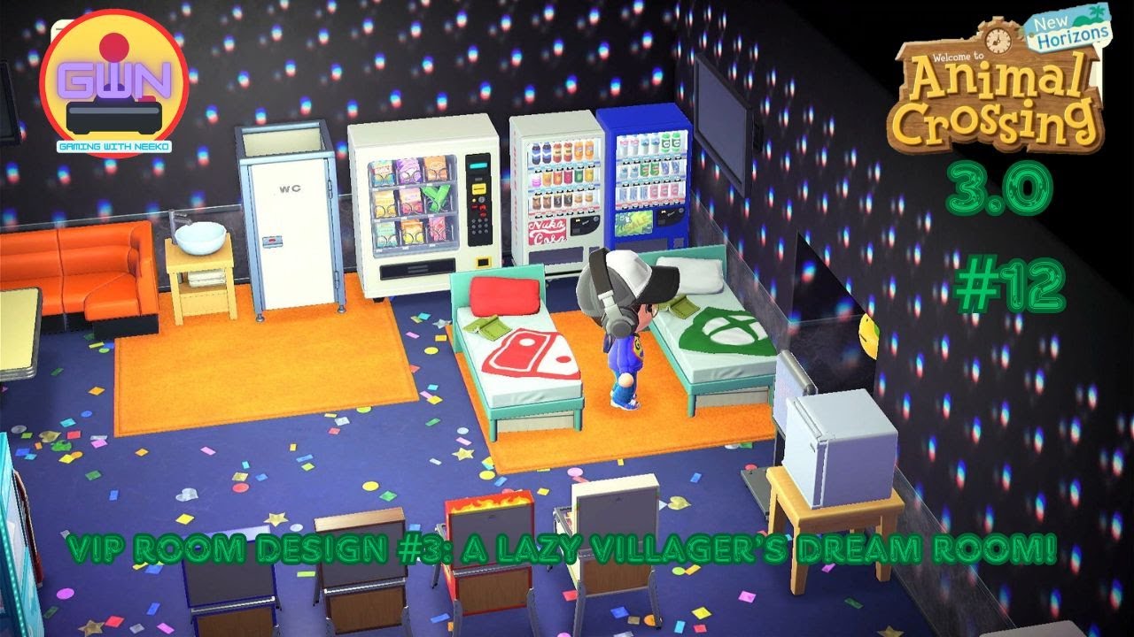 Animal Crossing New Horizons 3.0 #12: A Lazy Villager's dream room. Vip Room design #3.