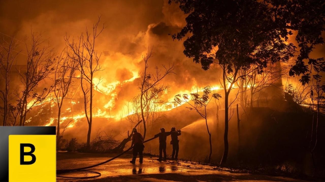 Greek Wildfire West of Athens Mainly Under Control as Winds Drop