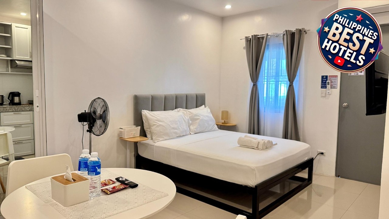 (4) Modern studio near SM Lipa/King bed & Sofa bed | Batangas, Philippines | Hotel Review 🏩