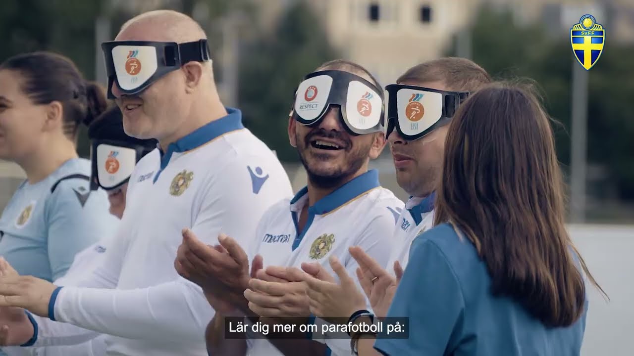 Det här är blindfotboll/5-a-side