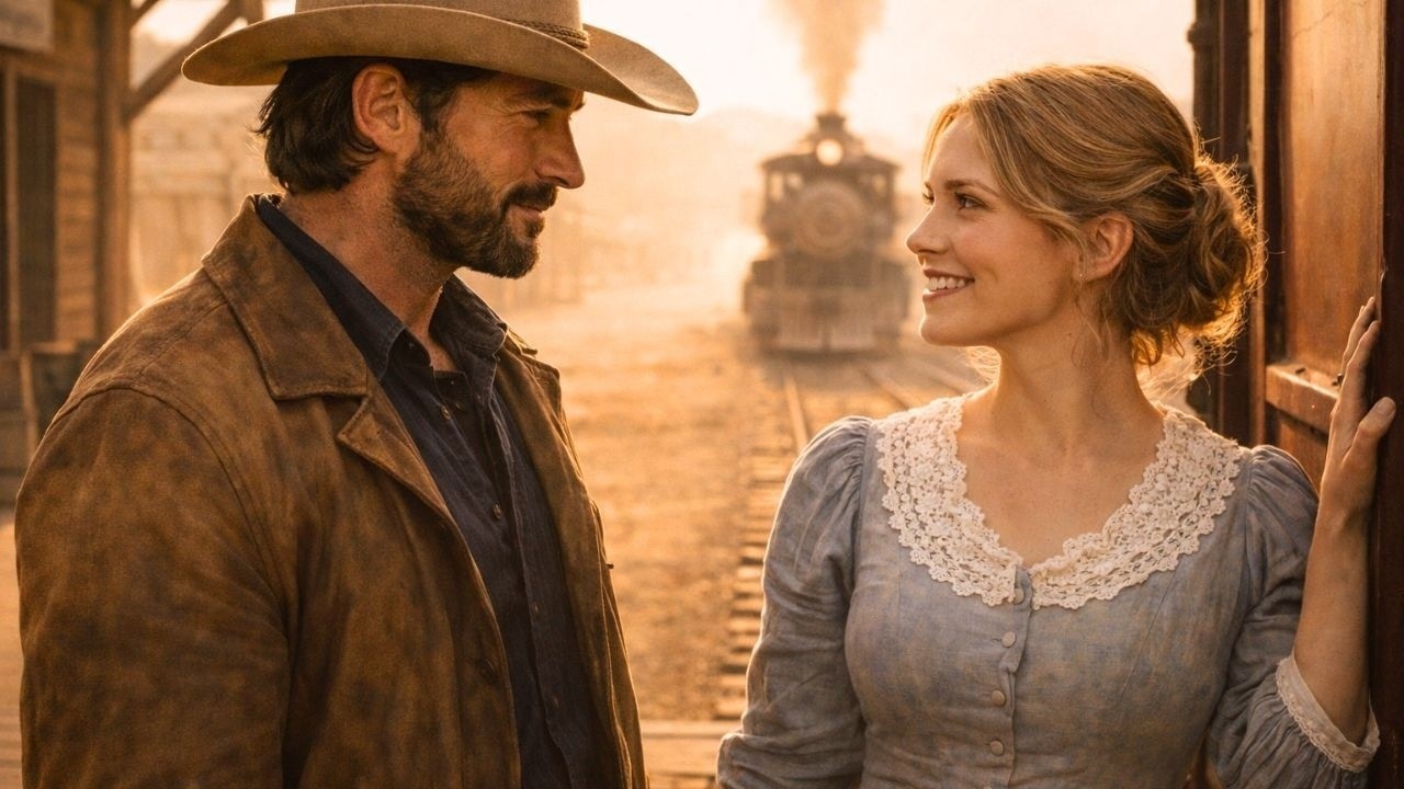 Il commande une mariée simple — mais celle qui arrive coupe le souffle du cowboy