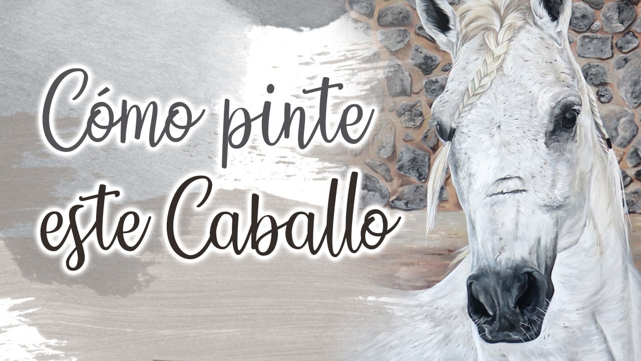 🎨 Cómo Pintar un Caballo Blanco con Acrílicos | Paso a Paso 🖌️