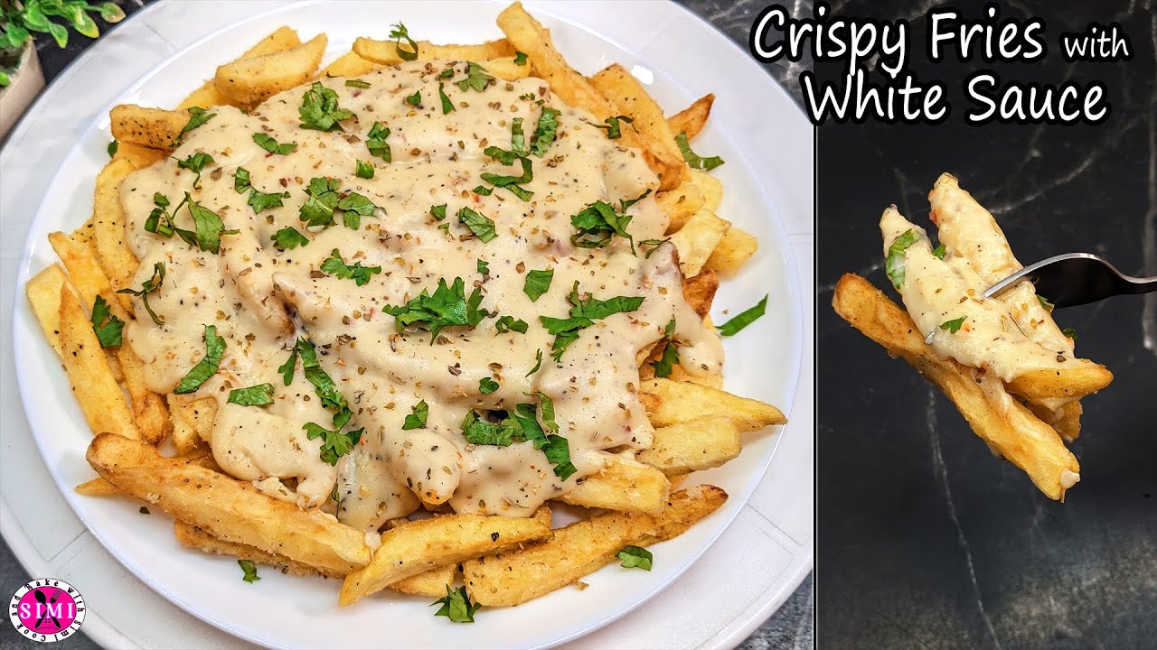 White Sauce Fries recipe | White sauce fries without cheese | Loaded fries