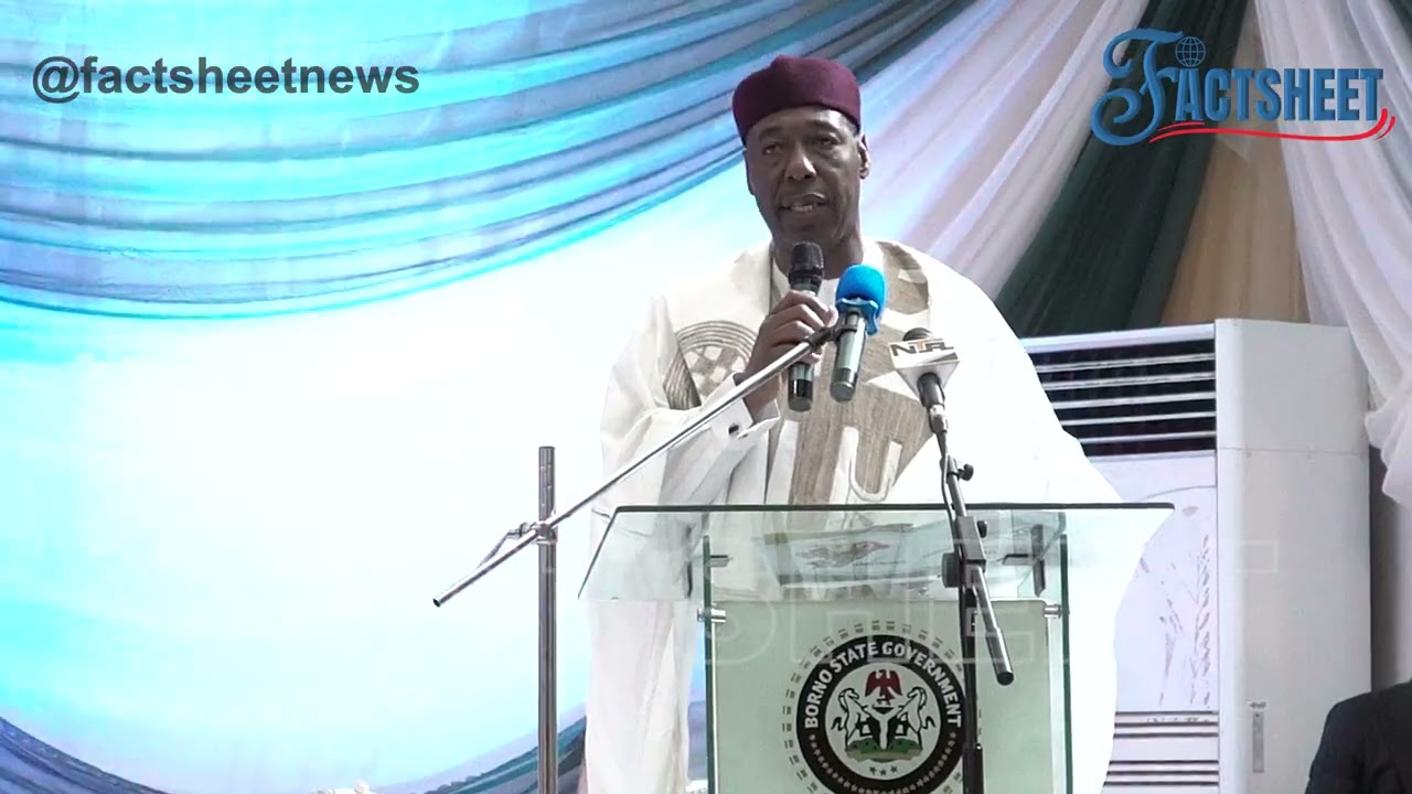 Prof. Babagana Umara Zulum speech at the Northeast Governors Forum Meeting in Maiduguri.