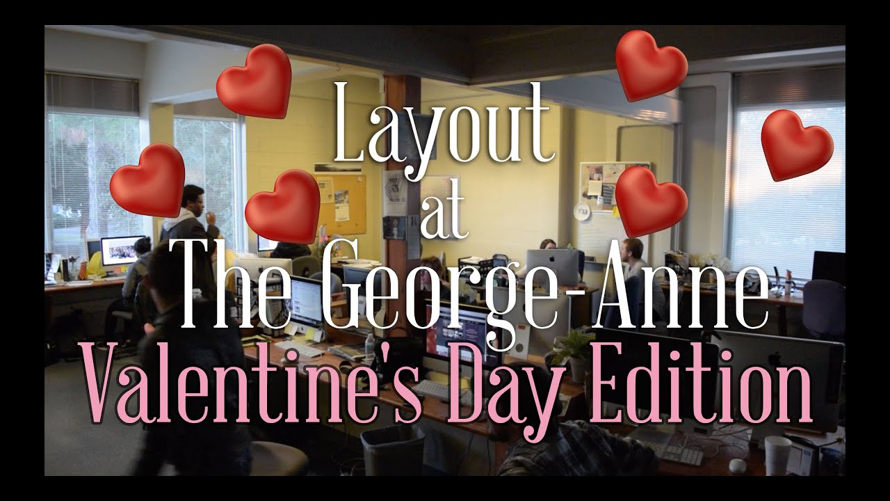 Layout at The George-Anne: Valentine's Day Edition