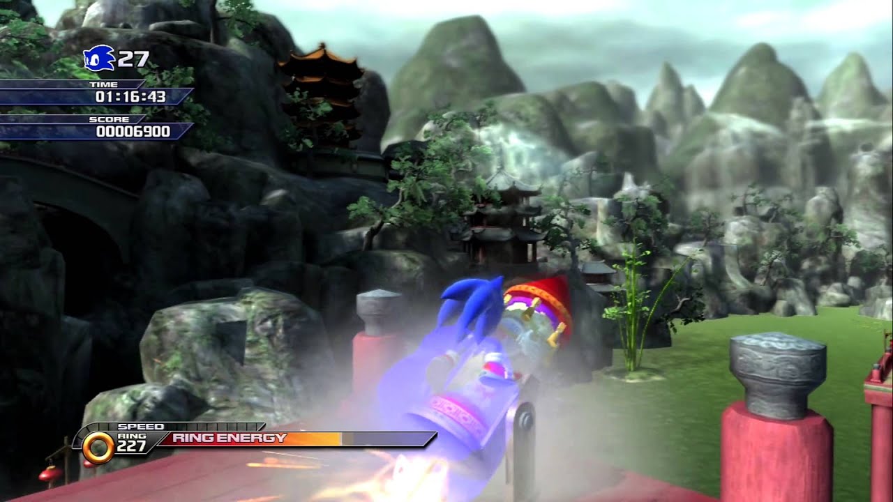 Sonic Unleashed Dragon Road Act1-2 Speed Run