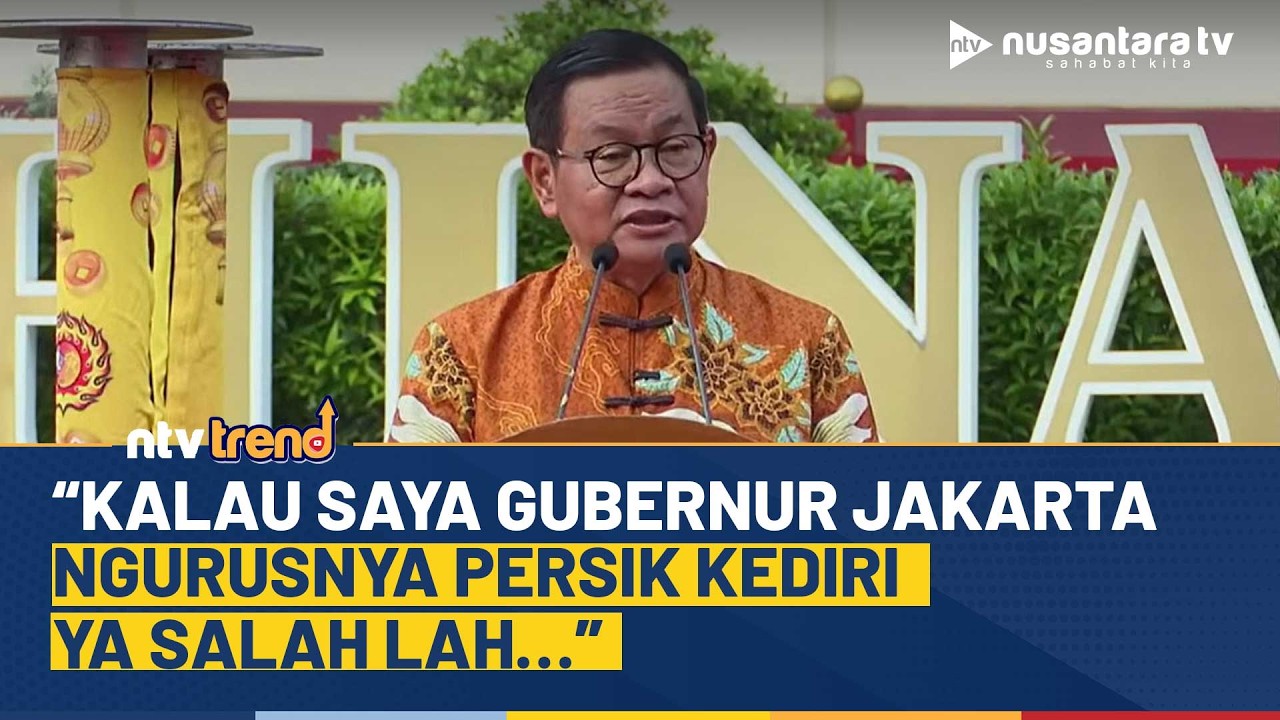 Kelakar Gubernur Jakarta Pramono Dikritik Sering Urus Persija: Ngurusnya Persik Kediri Ya Salah…