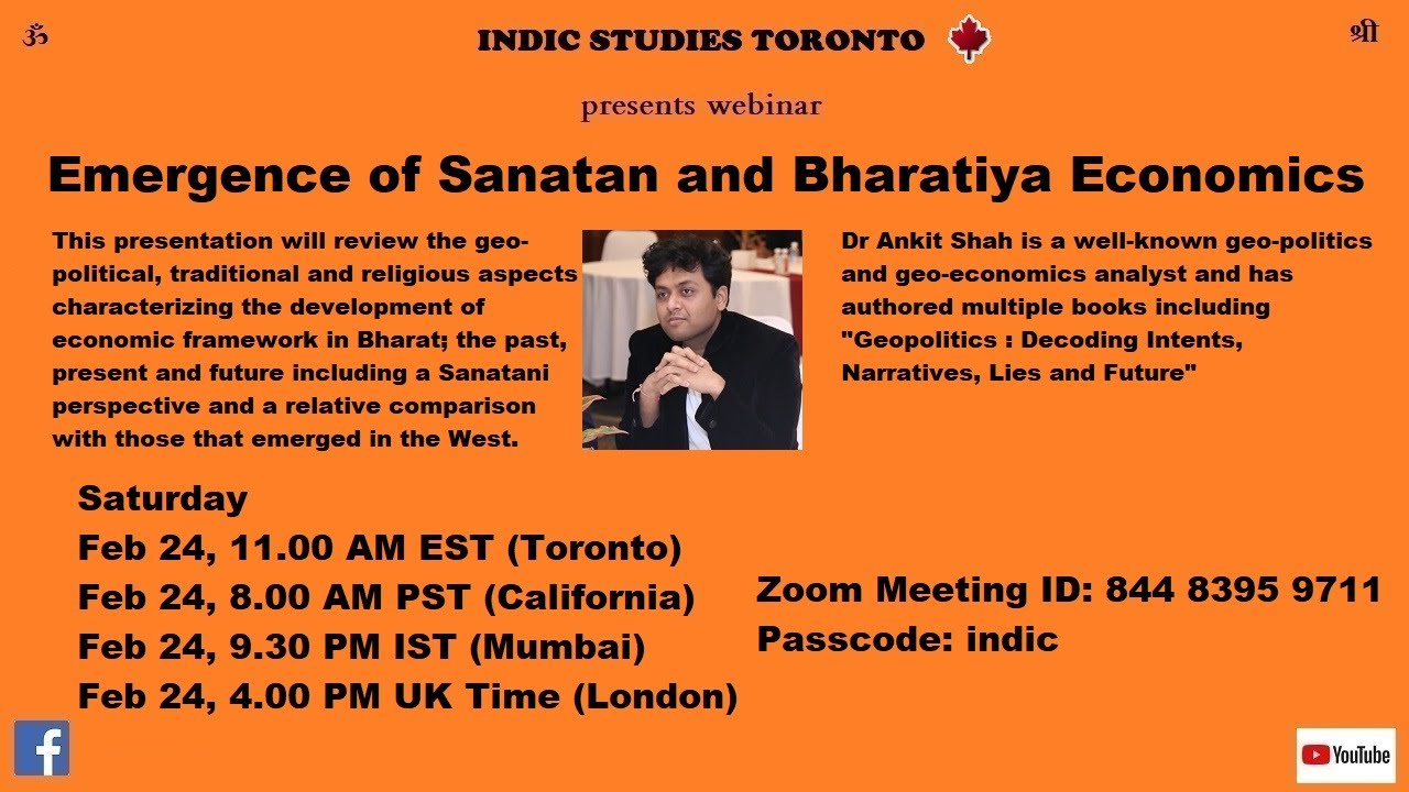 Emergence of Sanatan and Bharatiya Economics | Ankit Shah
