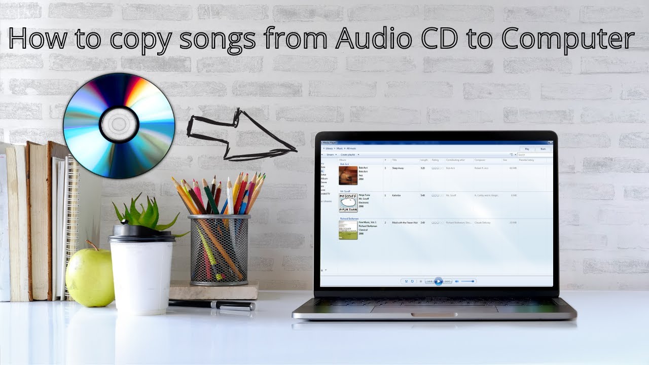 Как скопировать аудиокомпозиции с CD на компьютер | Как скопировать аудио-CD с помощью проигрыват...