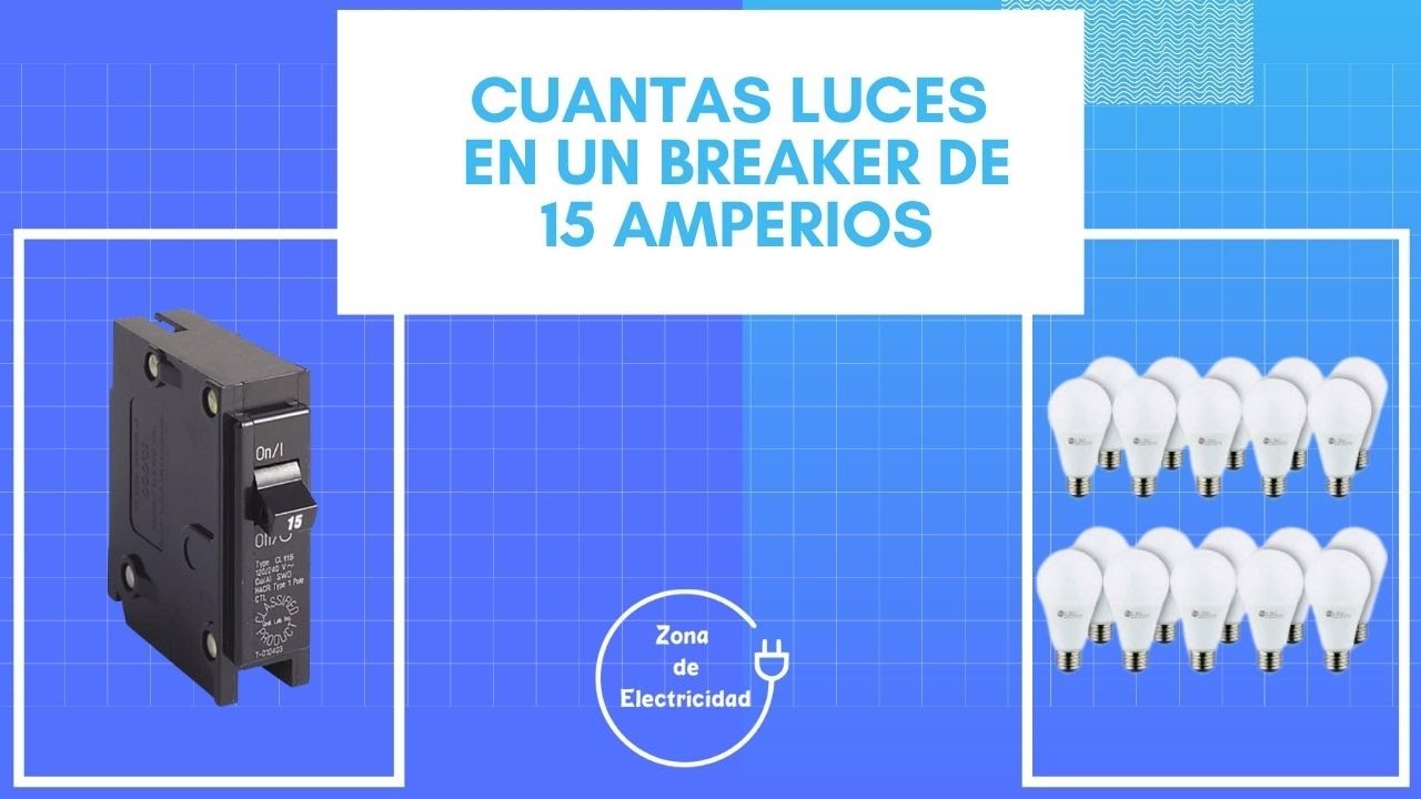 Cuántos focos en un circuito de 15 amperes