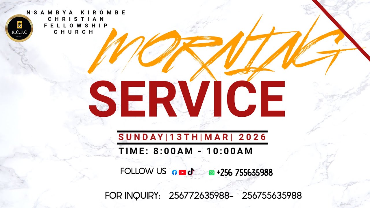 Воскресная утренняя служба с пастором Тедди Набвайром в NKCFC, 15 марта 2026 г.