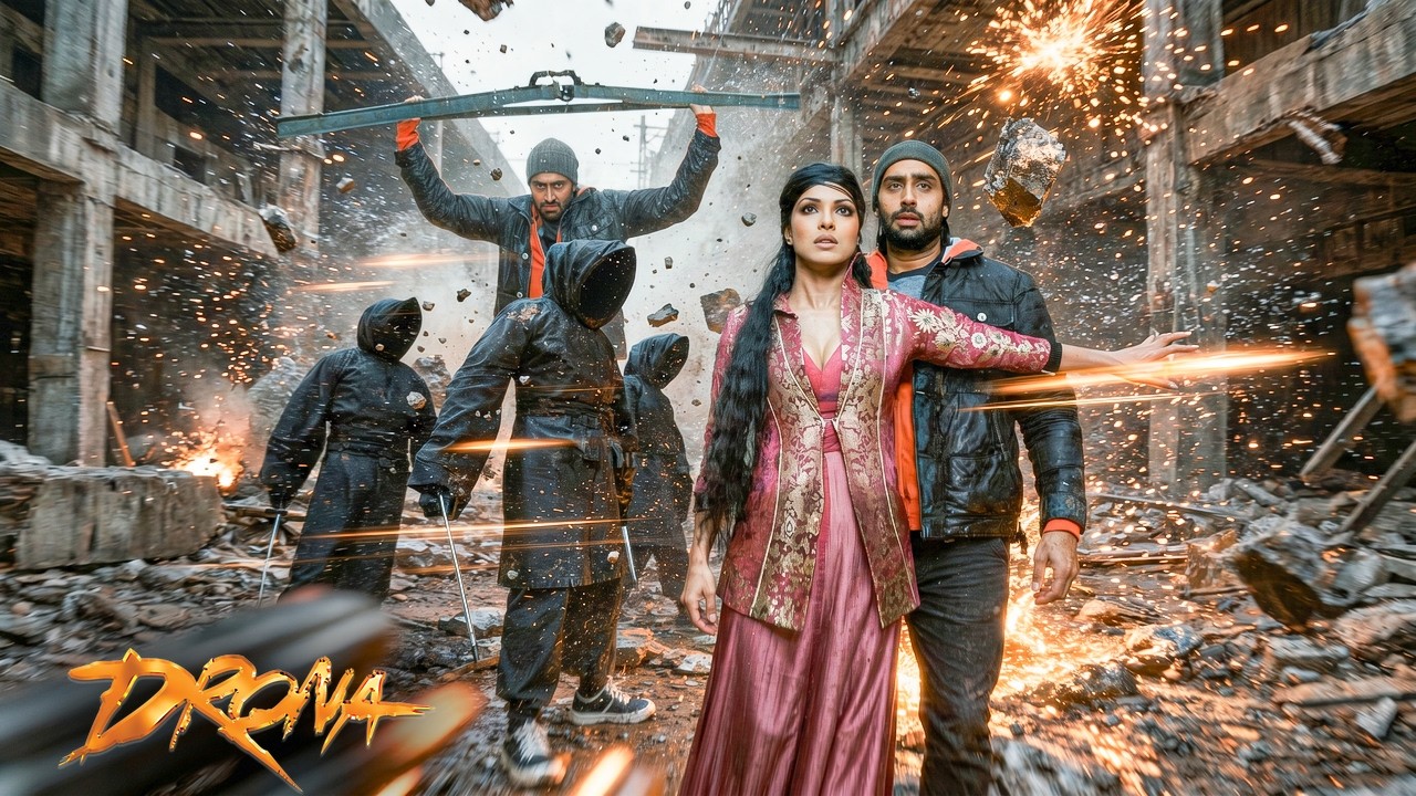 Drona को बचाने के लिए Priyanka ने अपनी जान दांव पर लगा दी! | Drona Movie Action Fight Scene