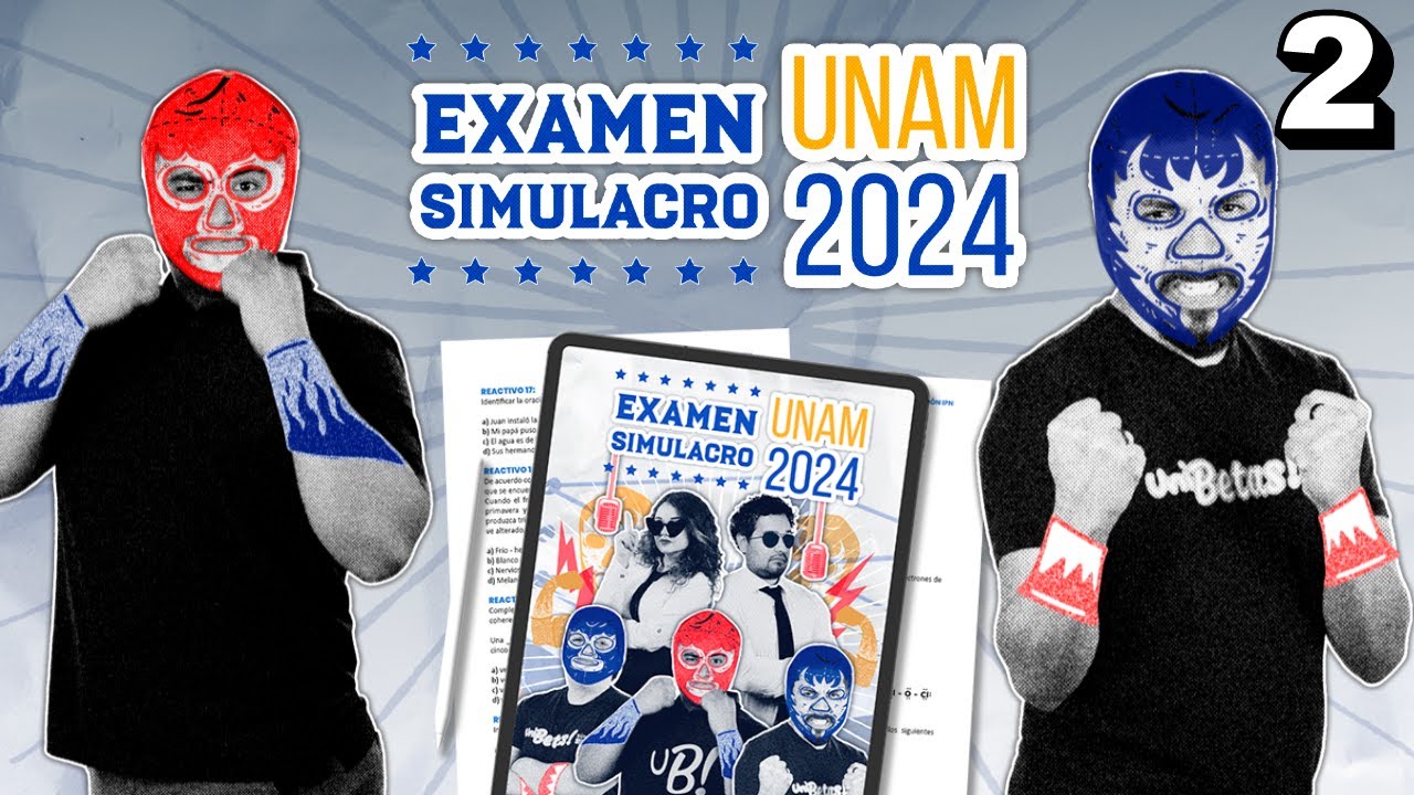 Último simulacro antes del examen de la UNAM: Día 2 con 60 reactivos