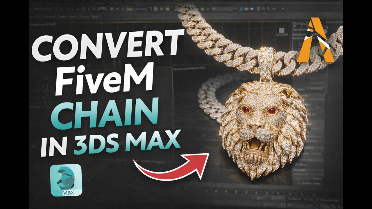 How to Convert a FiveM Chain Using 3ds Max | GIMS Already Set Up