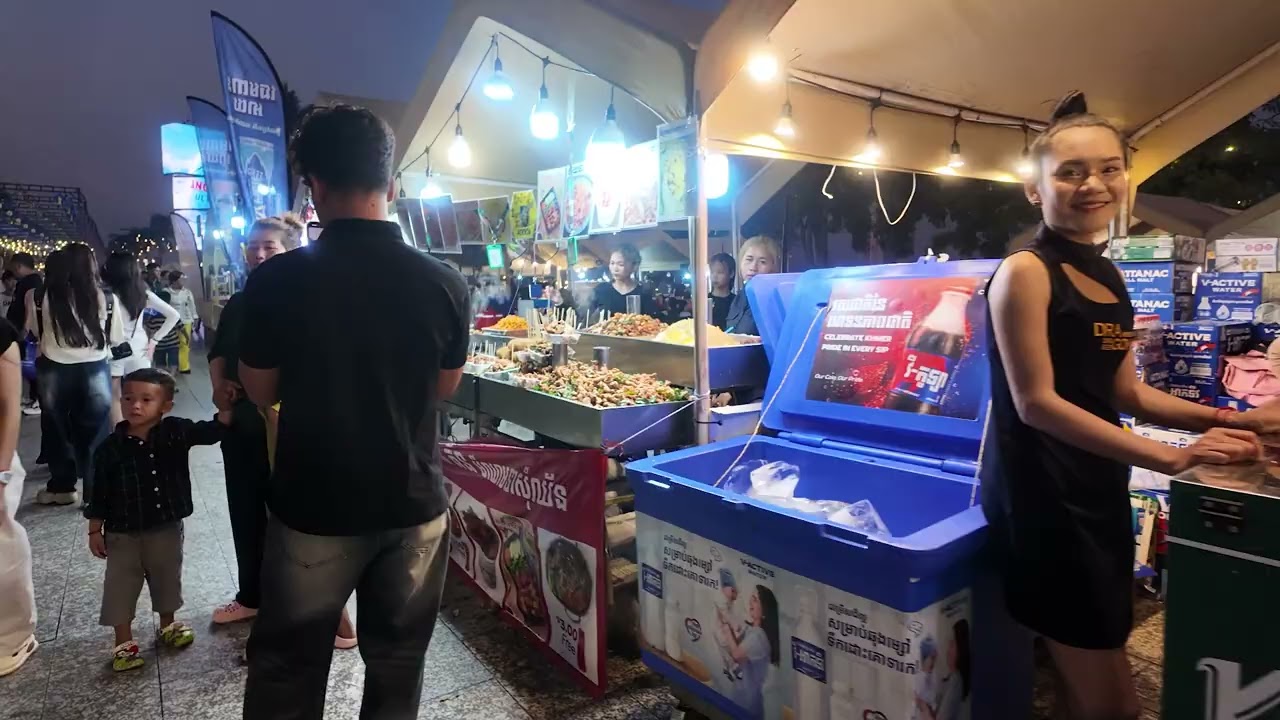 Amazing CAMBODIAN Street Food Review 2026 - Walking Tour Countryside Food Market, Walk Street #166