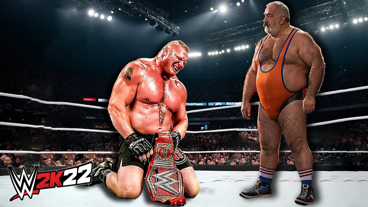 Брок Леснар против Альфа Ибрагима (WWE 2K22)