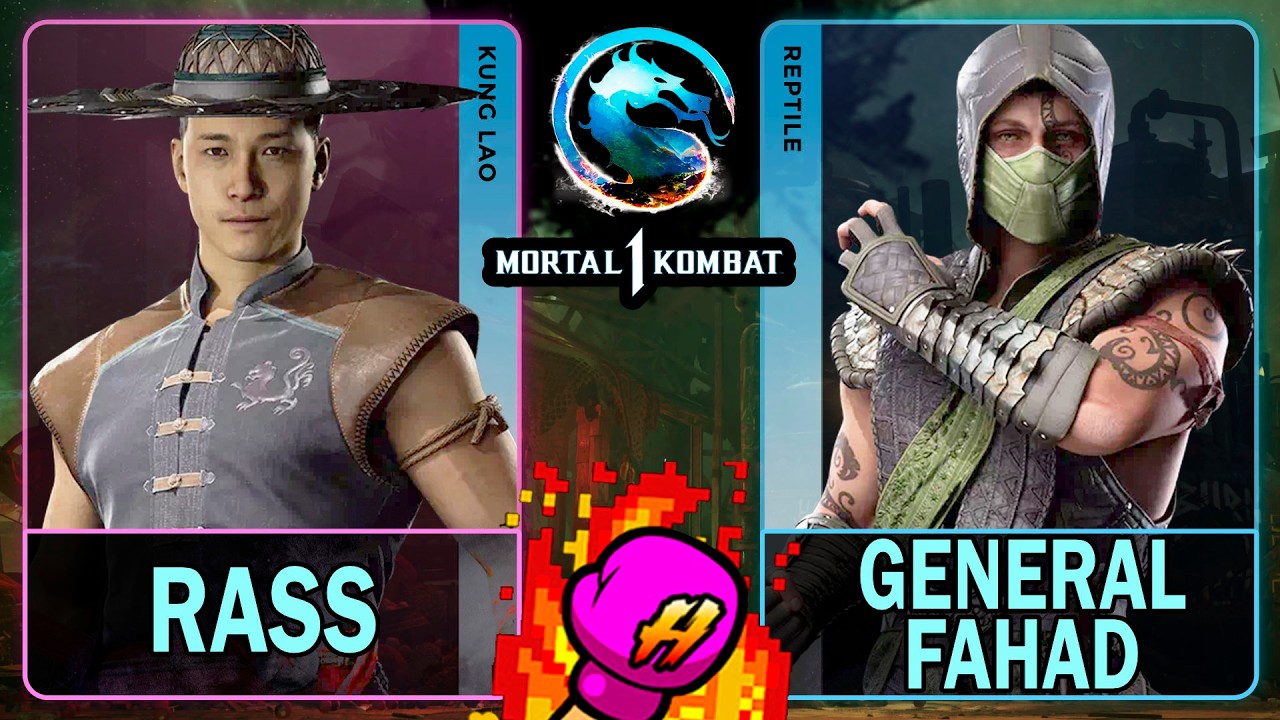 MK1 Rass (KUNG LAO) VS General Fahad (REPTILE)🥊Mortal Kombat 1🥊4K 60ᶠᵖˢ