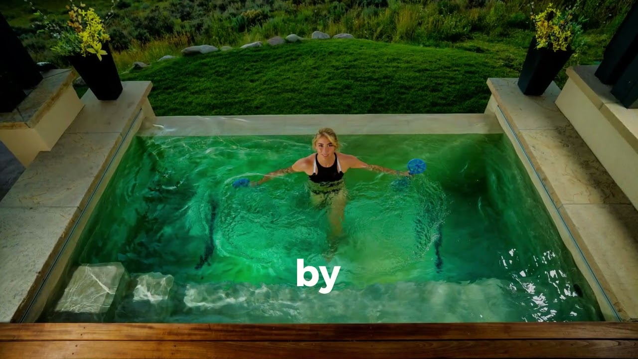Ski racing World Champion Mikaela Shiffrin relaxes in her custom spa by Colorado Pool + Spa Scapes