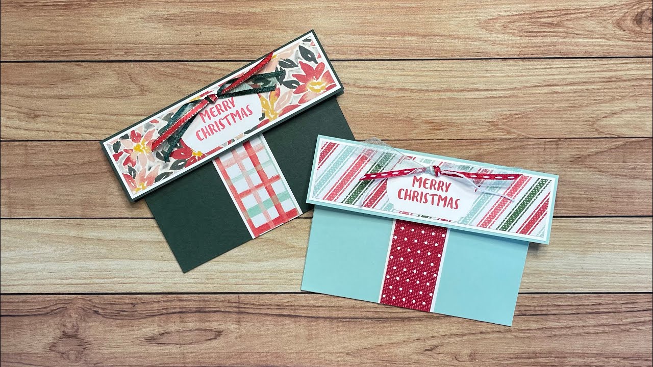 Last Minute Christmas Gift Card Holder With Stampin' Up! Products!