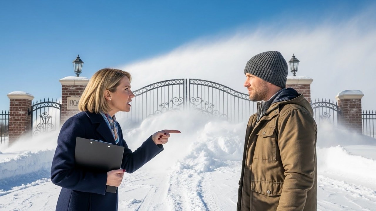 HOA Banned My Snow Fence, So I Let Massive Drifts Block Their Main Entrance Gate
