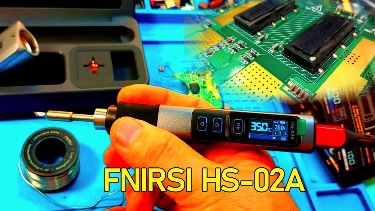 Fnirsi HS-02A. Паяльник с дисплеем. Что они творят? Будут только такие.