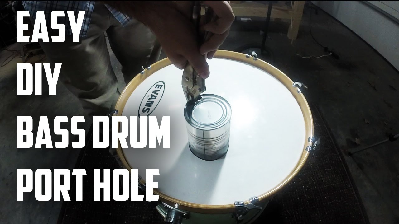 How to Cut a Bass Drum Port Hole | DRUM HACK