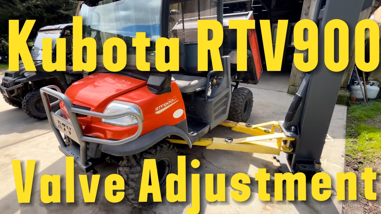 Регулировка клапанов Kubota RTV900