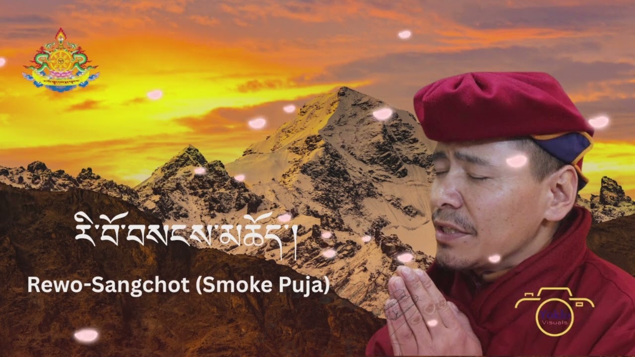 Sacred རི་བོ་བསངས་མཆོད་། Smoke Puja Prayers Flowing with Keyboard Piano Melodies