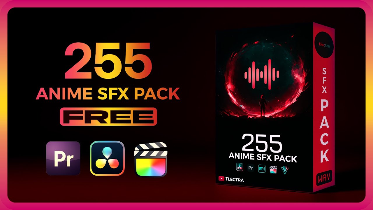 Free 255 Anime Sound effects Pack (SFX) | (Premiere Pro & DaVinci Resolve)