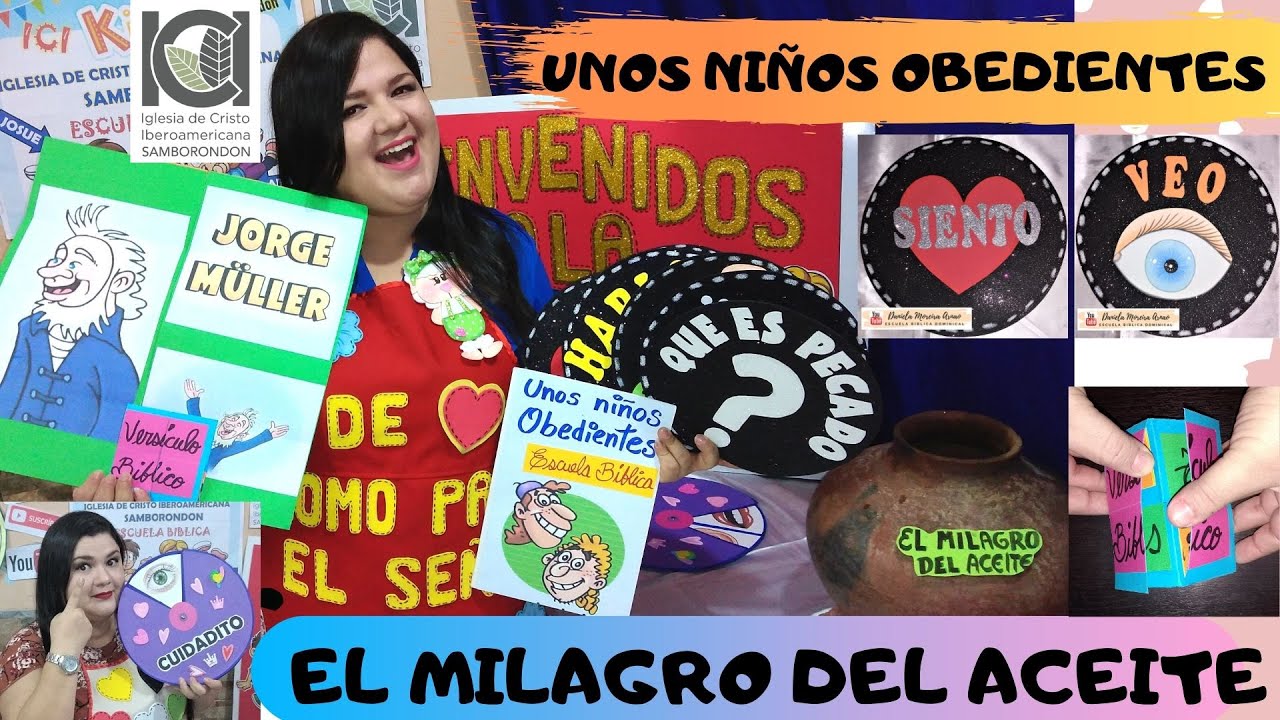EL MILAGRO DEL ACEITE DE LA VIUDA - ELISEO Y LA VIUDA - UNOS NIÑOS OBEDIENTES - TARJETA INFINITA