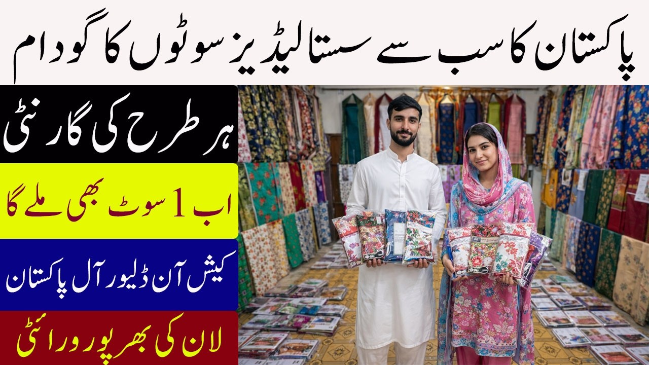 Ladies Suits Wholesale Market in Pakistan 2026 | Cheap Summer Collection | Faisalabad & Lahore