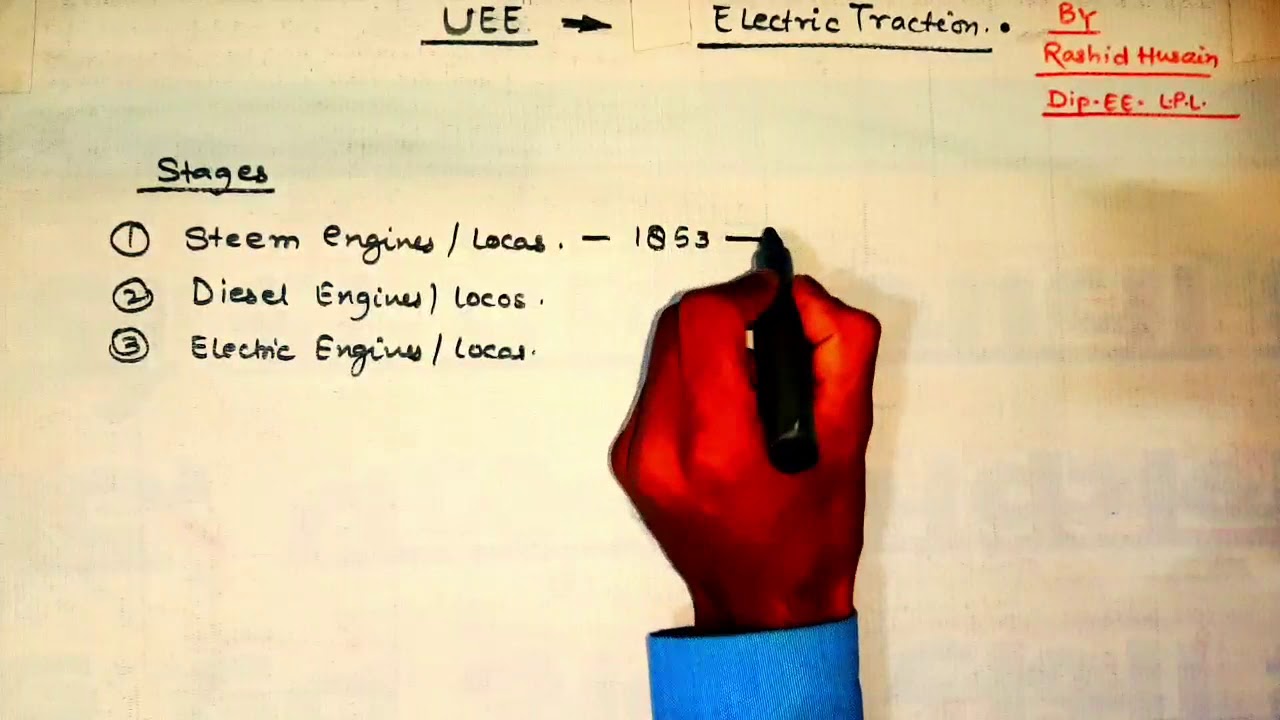 ch-6-lect. 1- Electric Traction| Utilization of electrical energy |