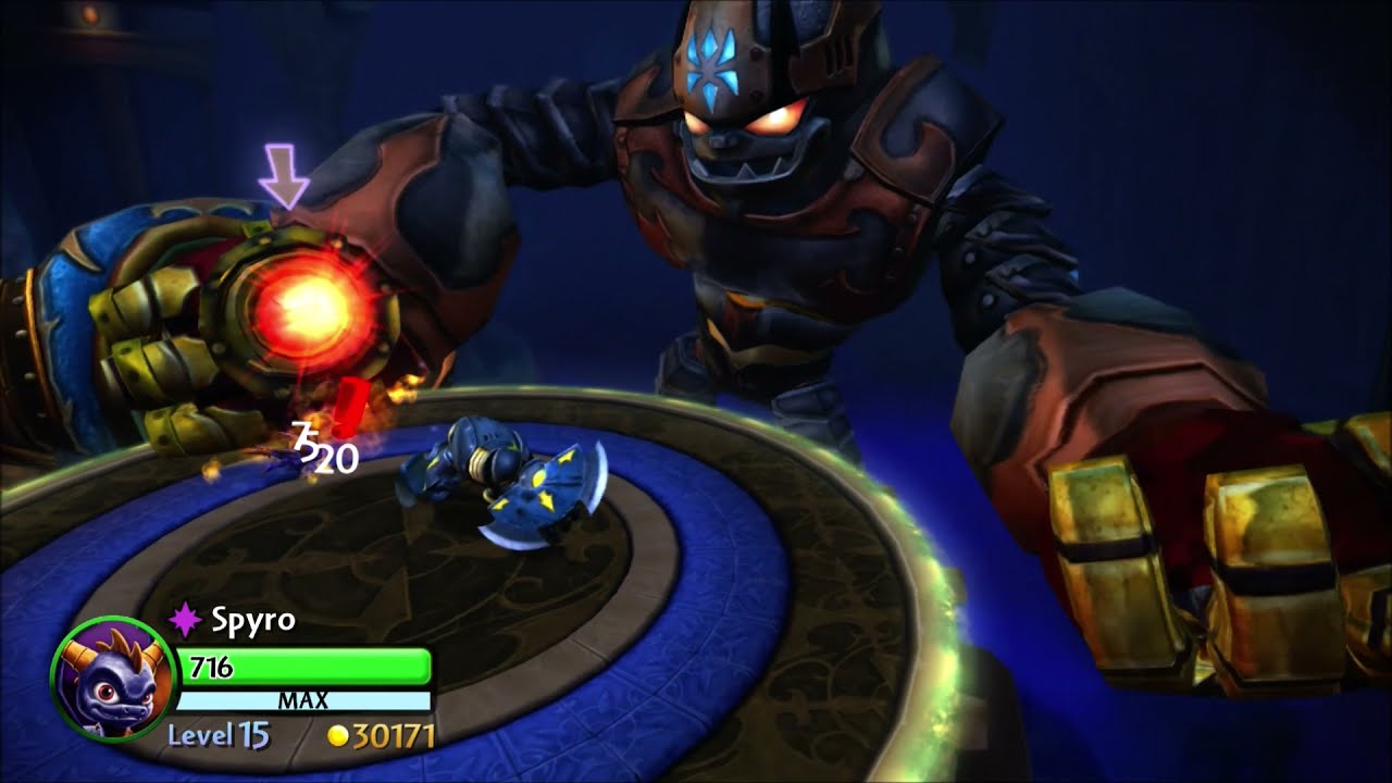 Skylanders Giants Kaos Boss Battle with Spyro (Nightmare Mode)