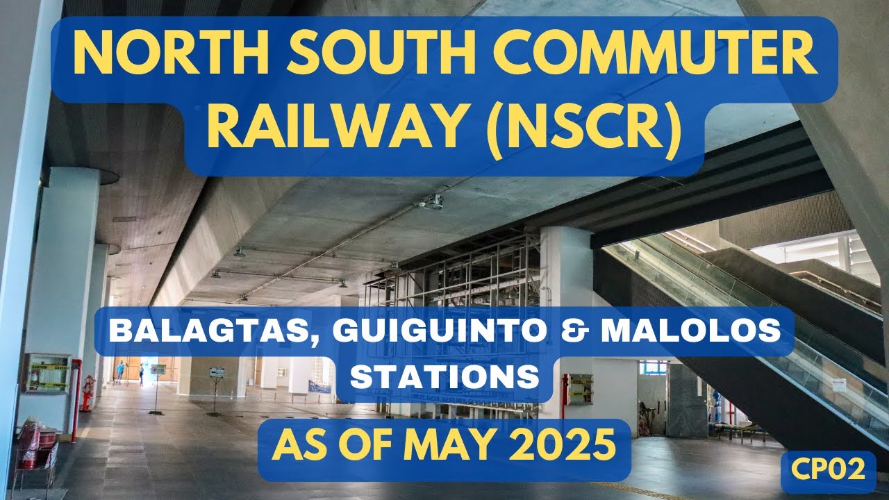 North South Commuter Railway - NSCR-CP02 Aerial Video of Alignment and Stations as of May 2025
