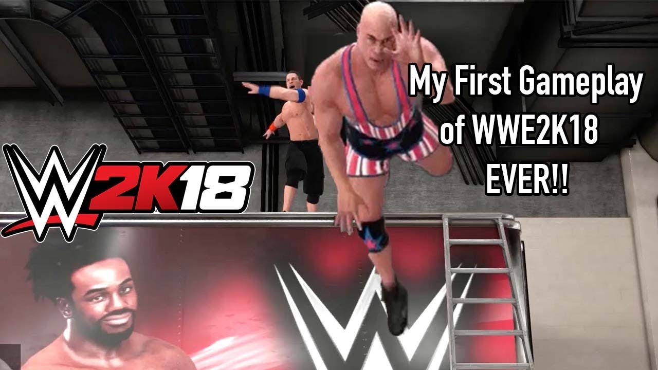 WWE2K18 John Cena vs Kurt Angle Backstage  | My First Official Gameplay