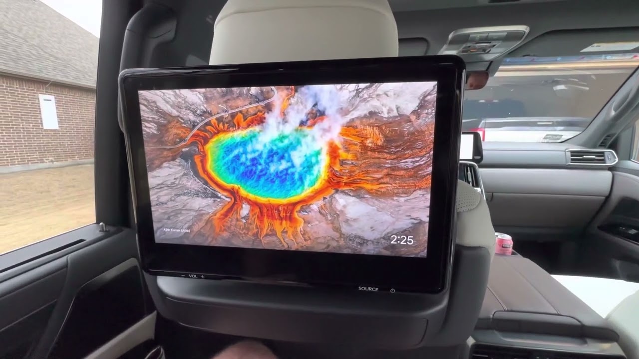 2022 Lexus LX 600 Rear Seat Entertainment with Chromecast attached to HDMI
