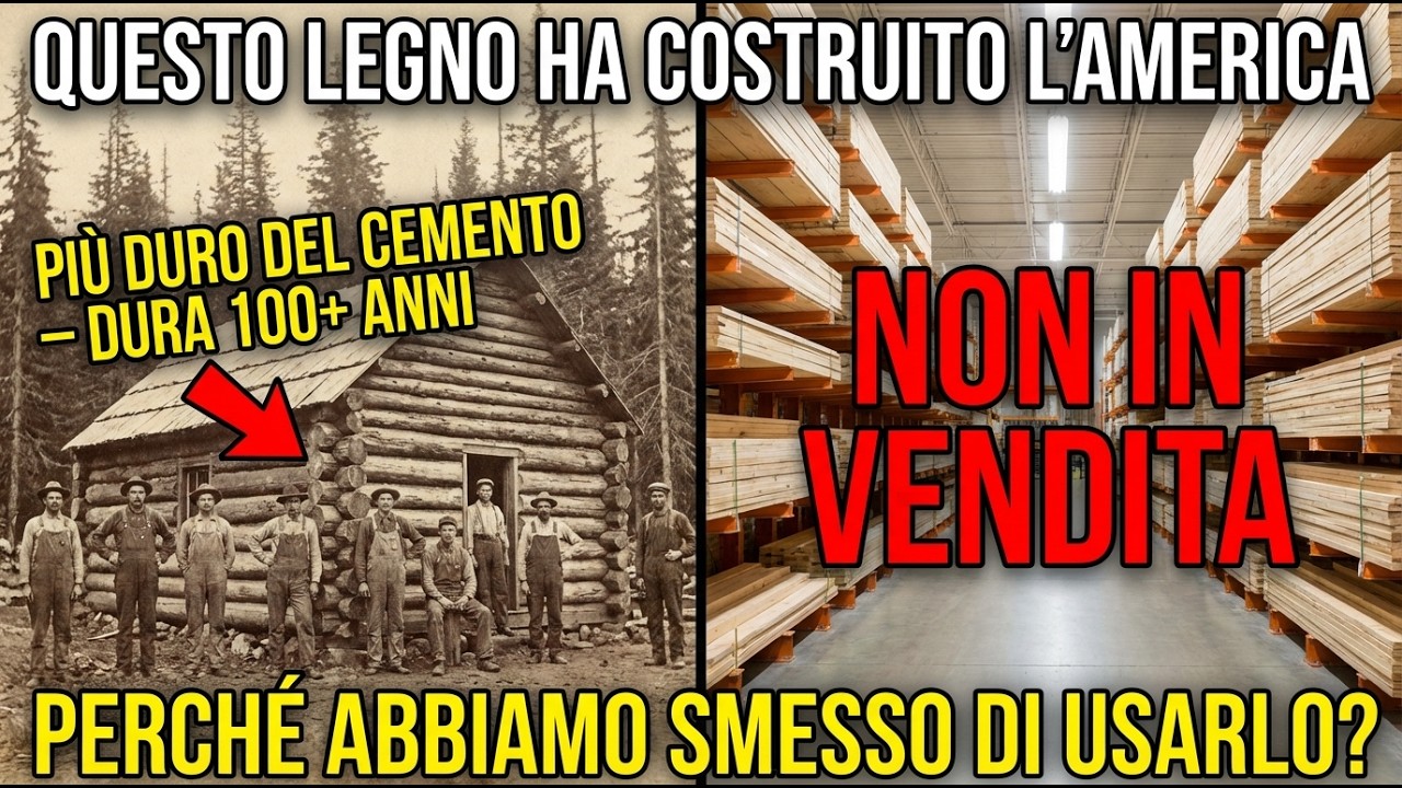 Questo legno è più duro del cemento. Dura 100 anni. Perché hanno smesso di usarlo?