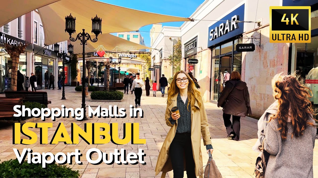 Istanbul 4K Walking Tour | Viaport Outlet Shopping Mall City Walk March 2025