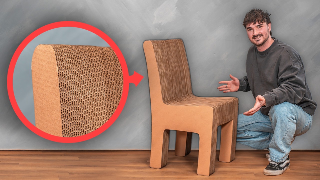 600€ Designer Stuhl aus Pappe für nur __€ selber gebaut!
