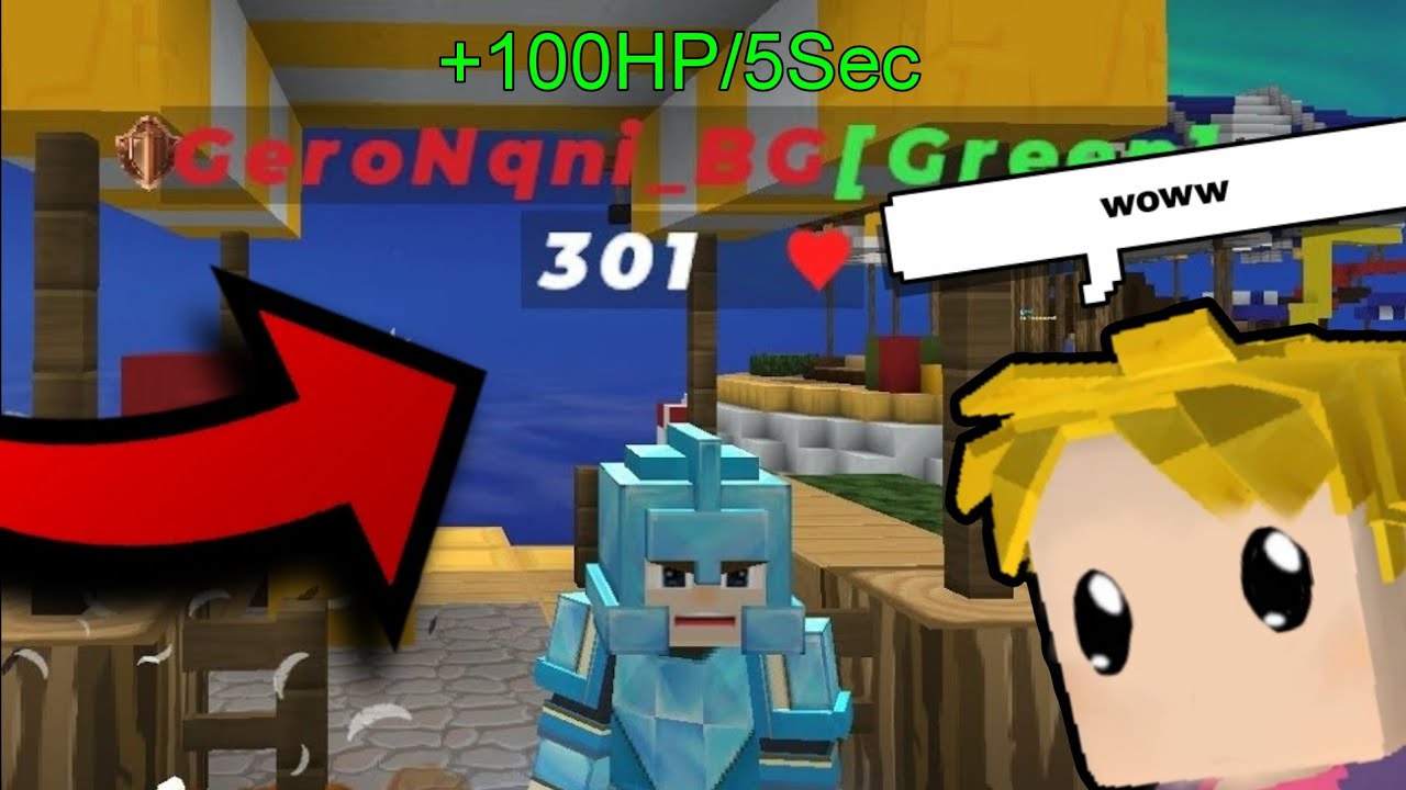 ❤ OMG!! 🤯 MAX *HEAL* POWER in BedWars is TRULY INSANE!!  😱🔥 (Blockman GO)