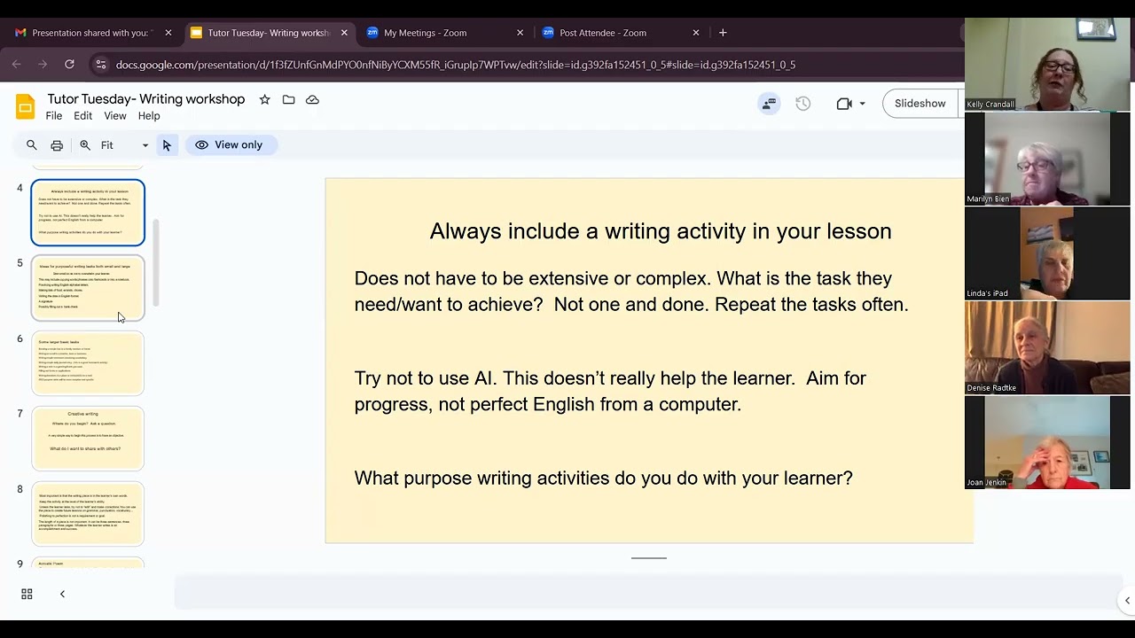 Strategies to help learners develop meaningful writing that can be published