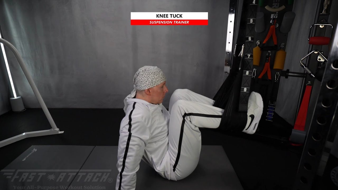 Suspension | Knee Tuck | Abs Straps | Fast-Attach All In 1 Fitness Strap