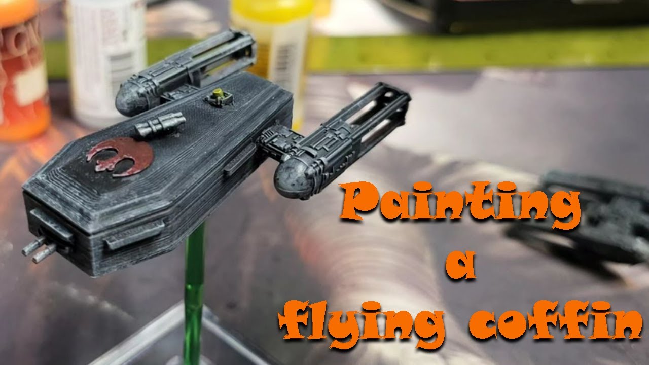 Painting A Flying Coffin Y Wing BTL A4