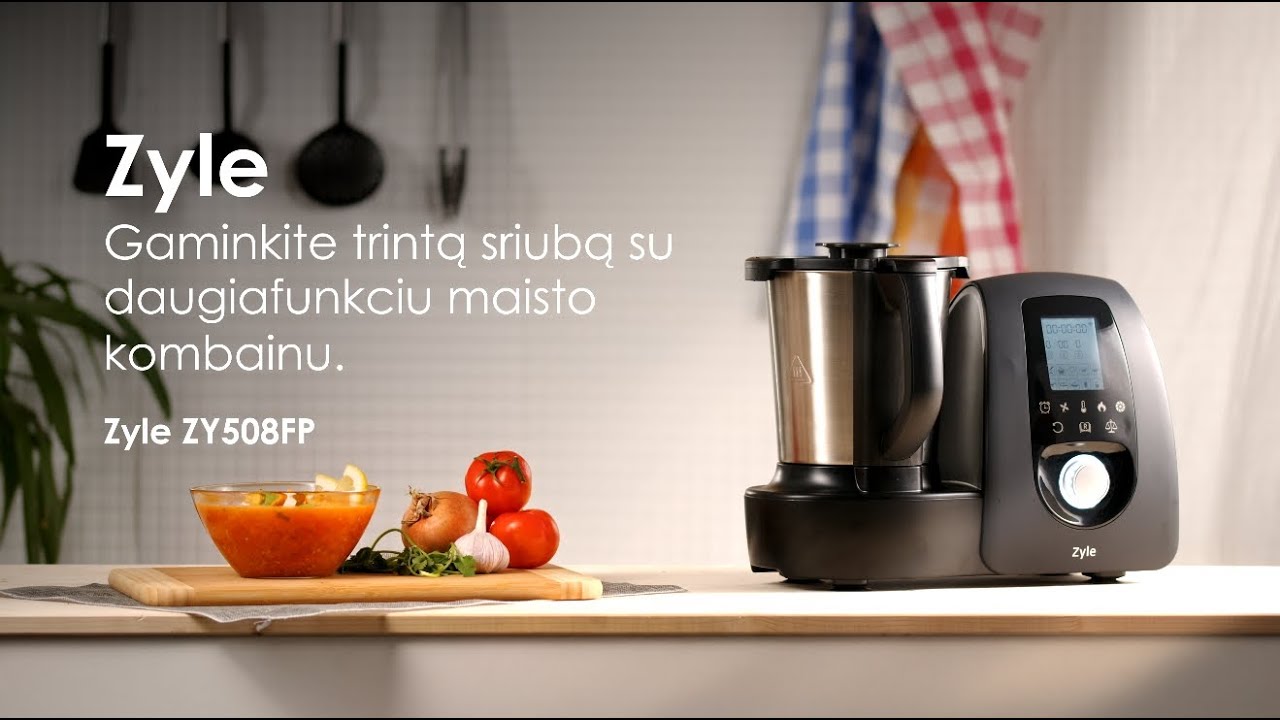 I&scaron;virkite trintą sriubą su daugiafunkciu maisto kombainu Zyle ZY508FP