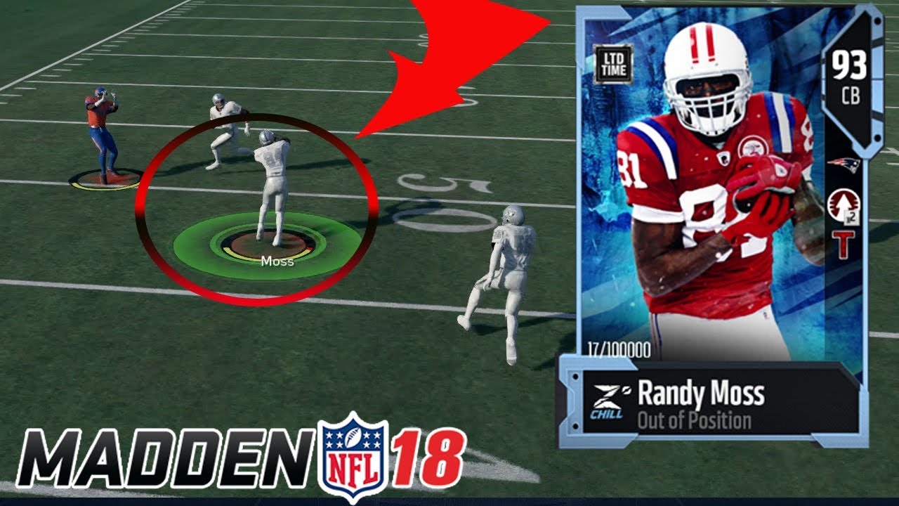 RANDY MOSS WITH 2 INTS!  MADDEN 18 ULTIMATE TEAM GAMEPLAY!