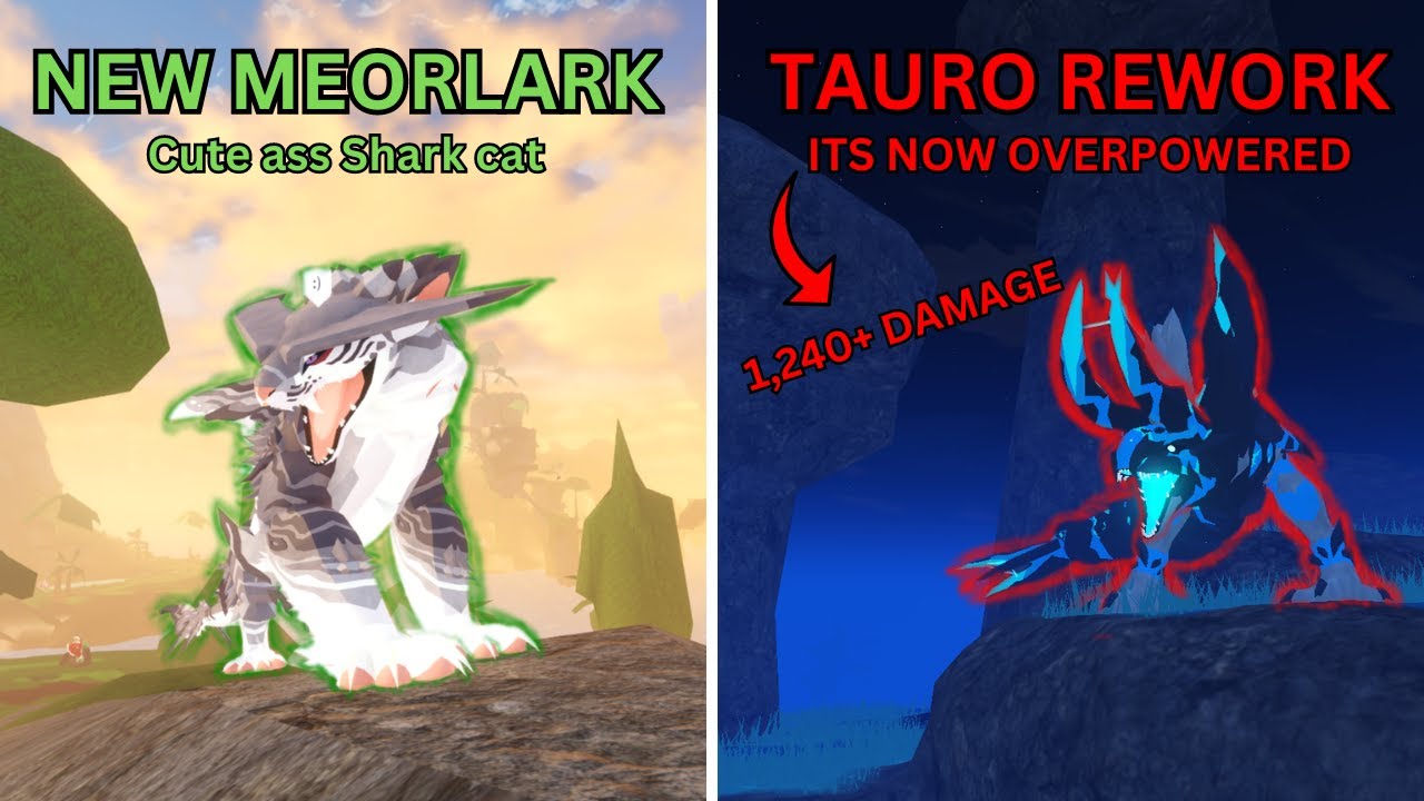 KOSing as a Taurolystris *REWORK* and Meorlark! Creatures of sonaria