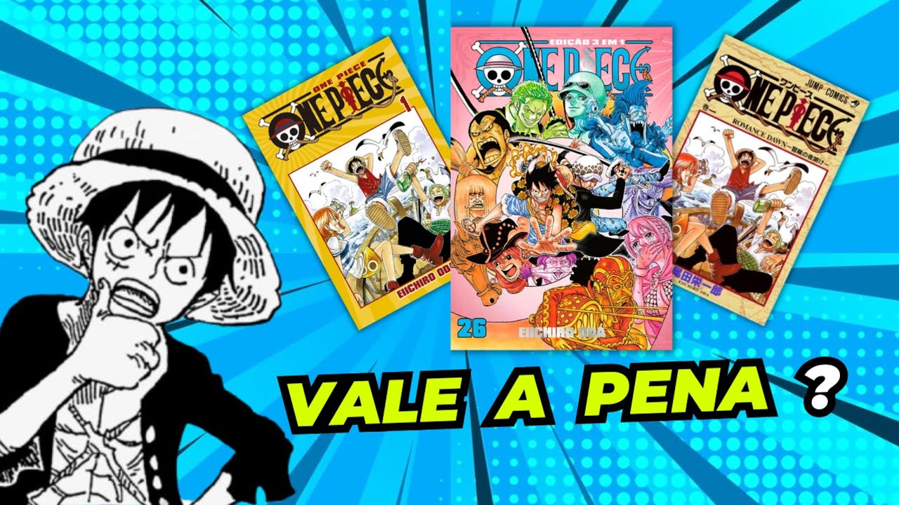 Mangá One Piece 3 Em 1 Vale A Pena? Comparando As Edições | Vol 26 3 Em 1 - Volume 1 Tanko